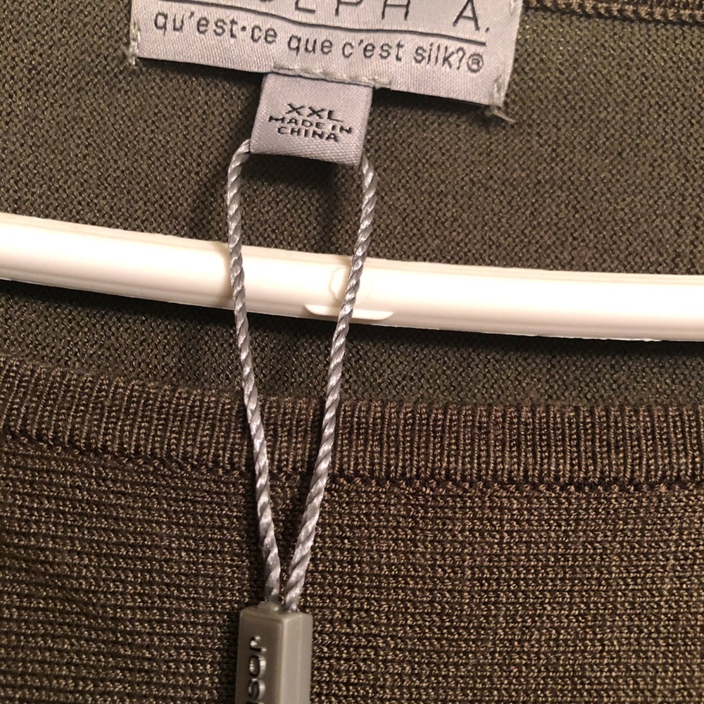 Joseph Allen Olive Sweater Sz XXL - Picture 2 of 5